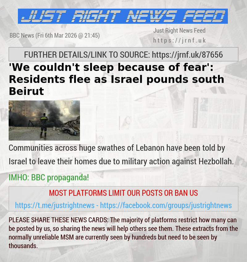 ’We couldn’t sleep because of fear’: Residents flee as Israel pounds south Beirut 