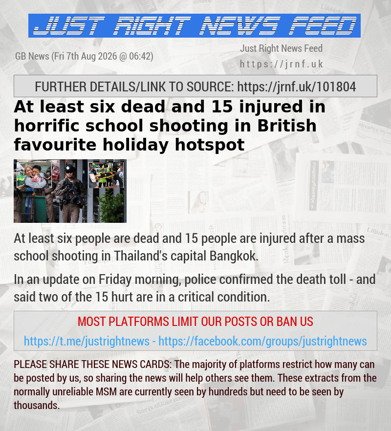 At least six dead and 15 injured in horrific school shooting in British—favourite holiday hotspot