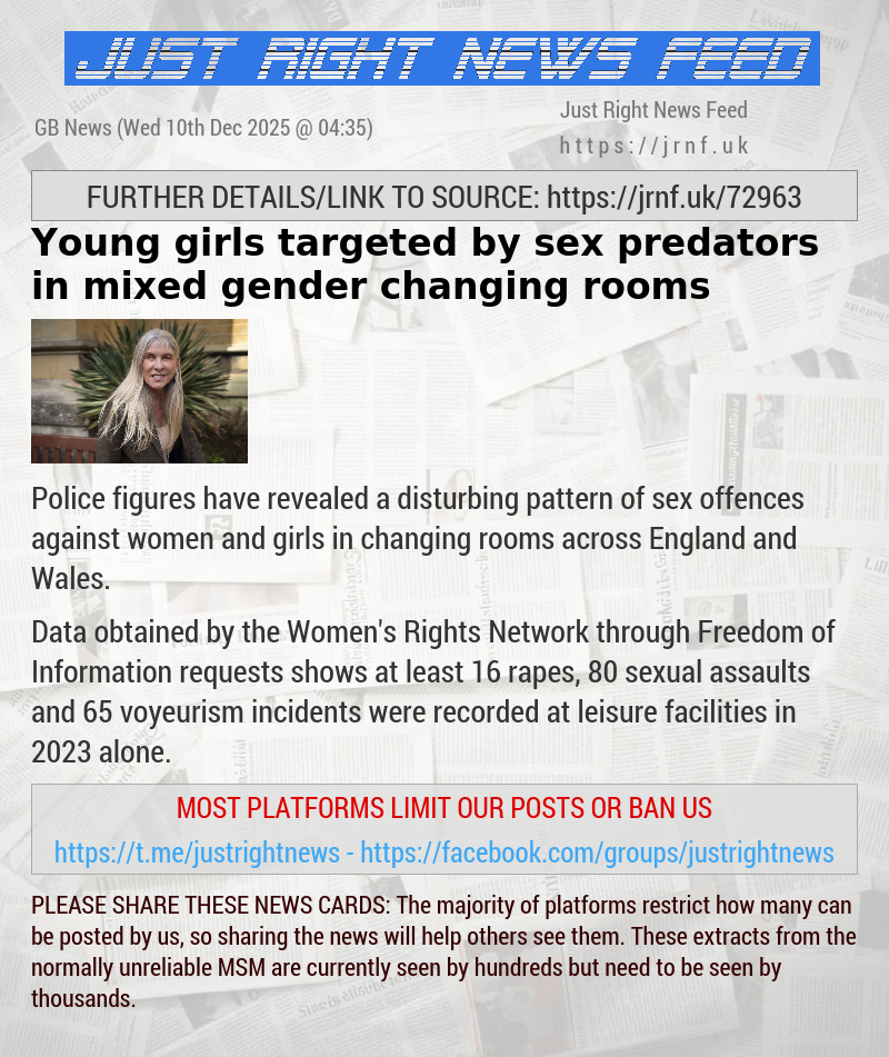 Young girls targeted by sex predators in mixed—gender changing rooms