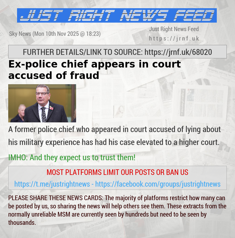 Ex—police chief appears in court accused of fraud