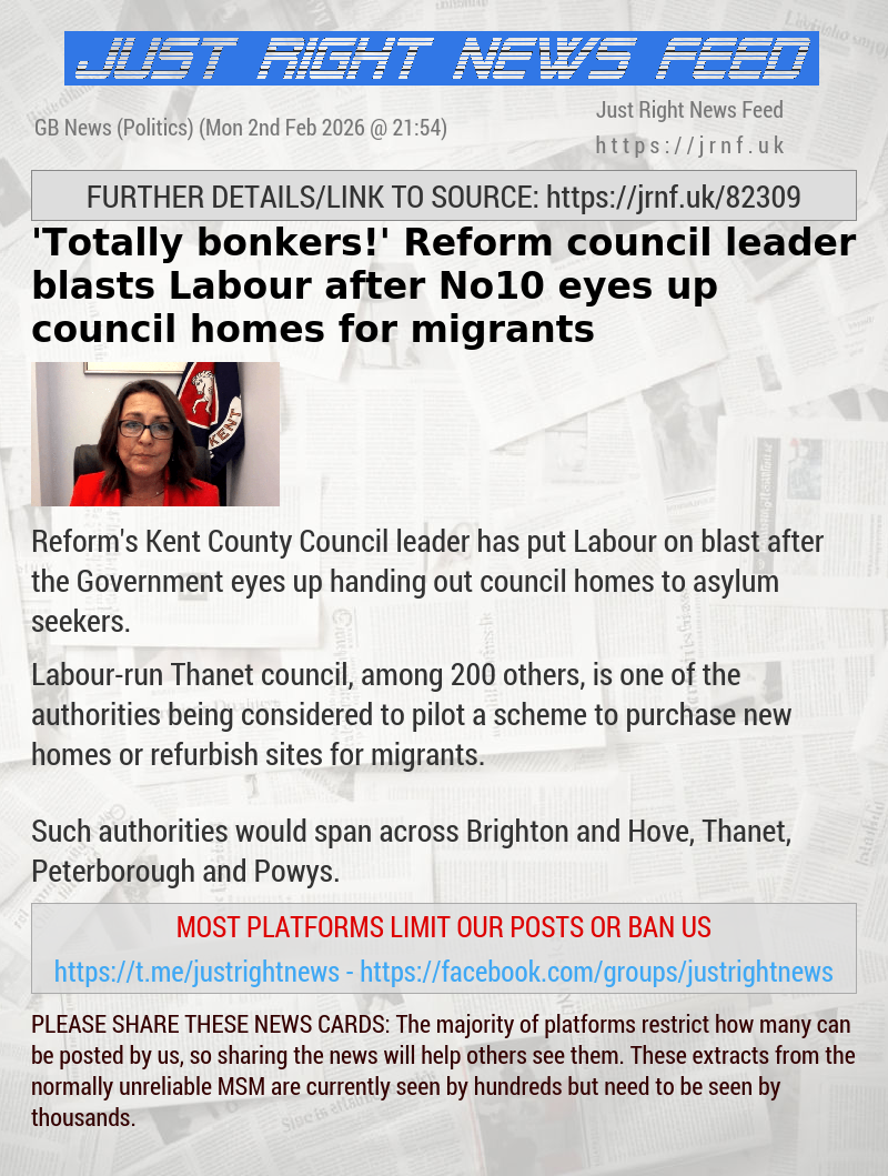’Totally bonkers!’ Reform council leader blasts Labour after No10 eyes up council homes for migrants