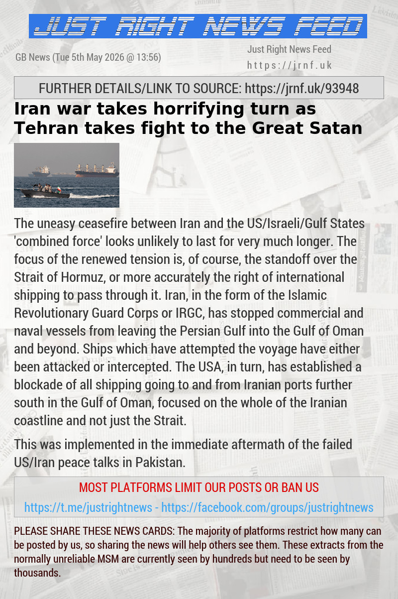 Iran war takes horrifying turn as Tehran takes fight to the Great Satan