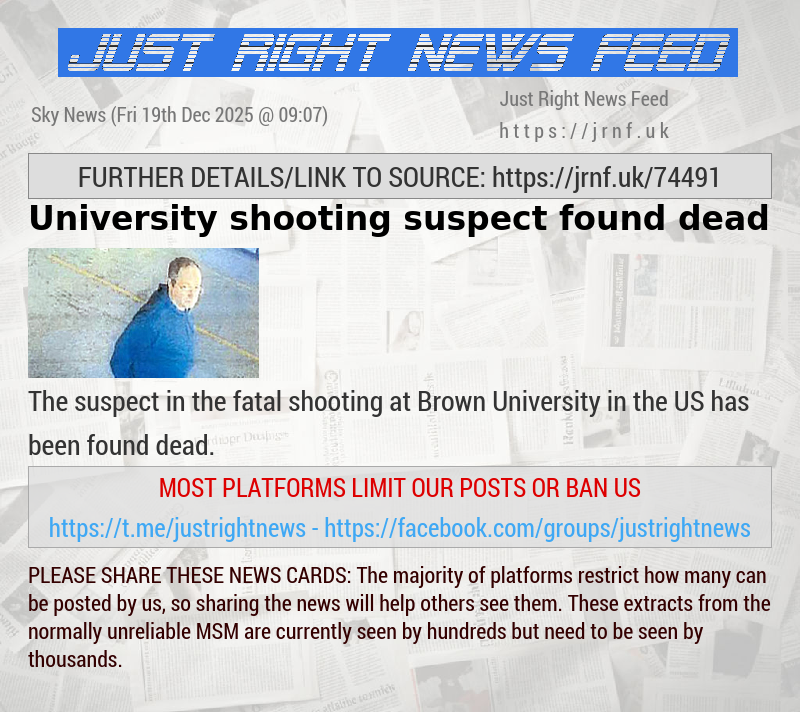 University shooting suspect found dead
