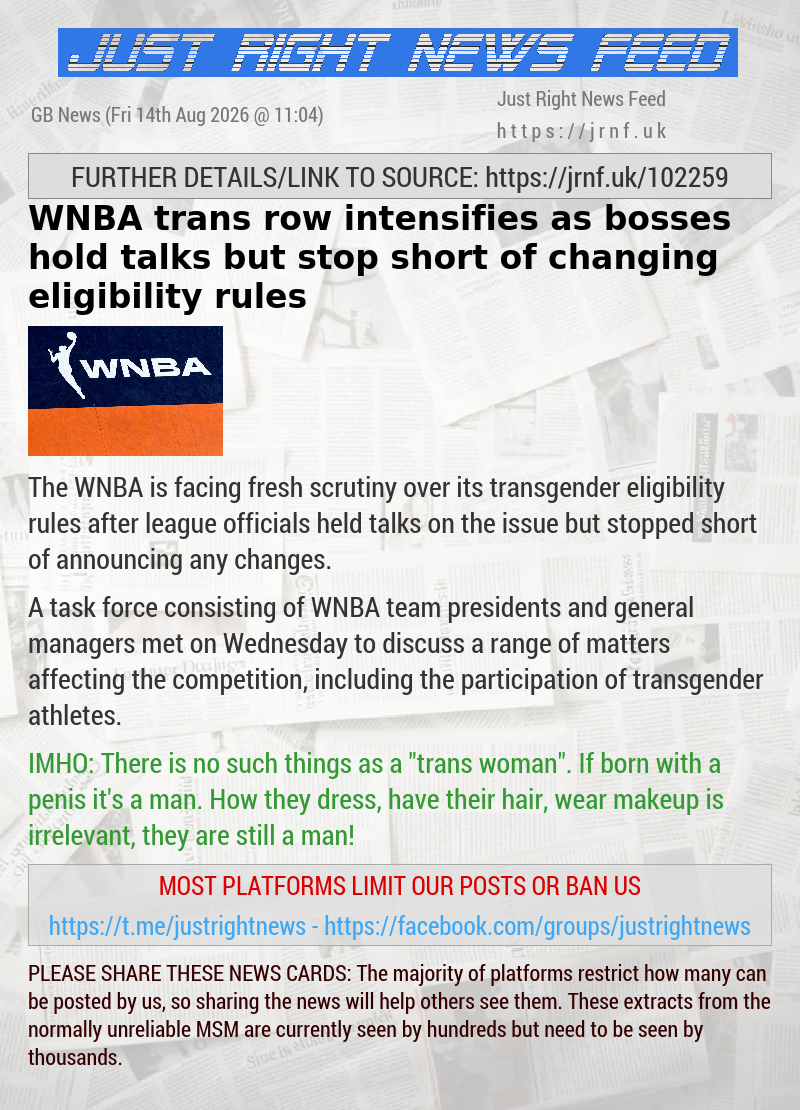 WNBA trans row intensifies as bosses hold talks but stop short of changing eligibility rules