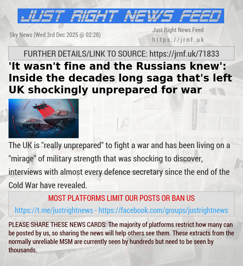 ’It wasn’t fine — and the Russians knew’: Inside the decades—long saga that’s left UK shockingly unprepared for war
