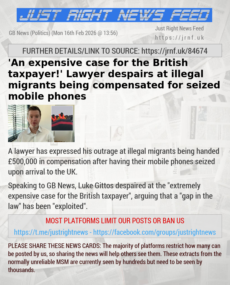 ’An expensive case for the British taxpayer!’ Lawyer despairs at illegal migrants being compensated for seized mobile phones