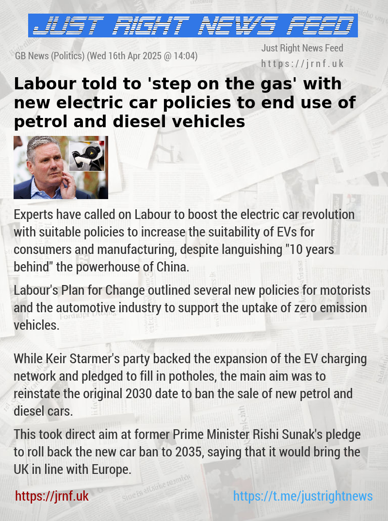 Labour told to ’step on the gas’ with new electric car policies to end use of petrol and diesel vehicles