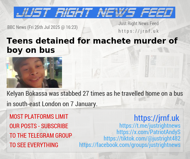 Teens detained for machete murder of boy on bus