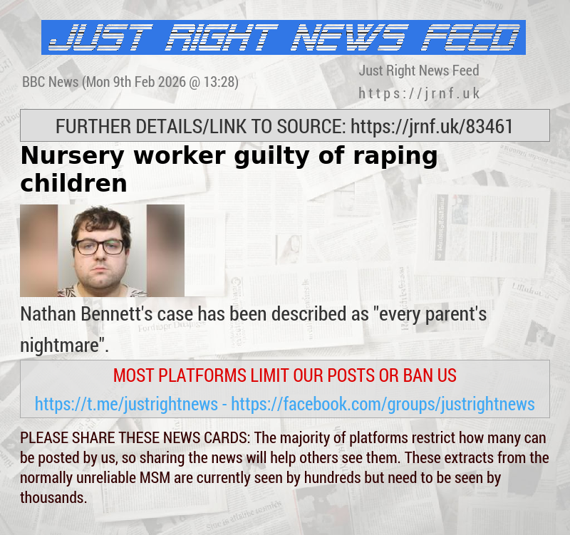 Nursery worker guilty of raping children