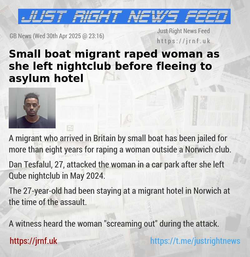 Small boat migrant raped woman as she left nightclub before fleeing to asylum hotel