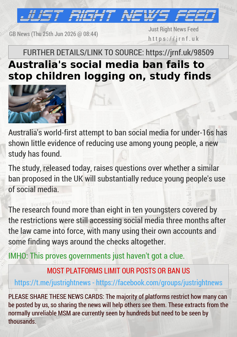 Australia’s social media ban fails to stop children logging on, study finds