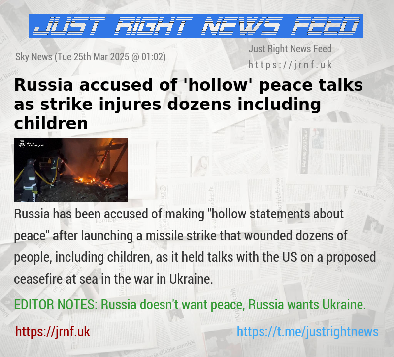 Russia accused of ’hollow’ peace talks as strike injures dozens including children