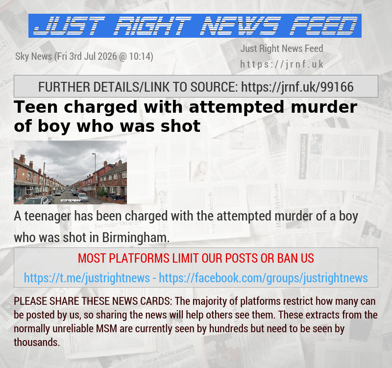 Teen charged with attempted murder of boy who was shot