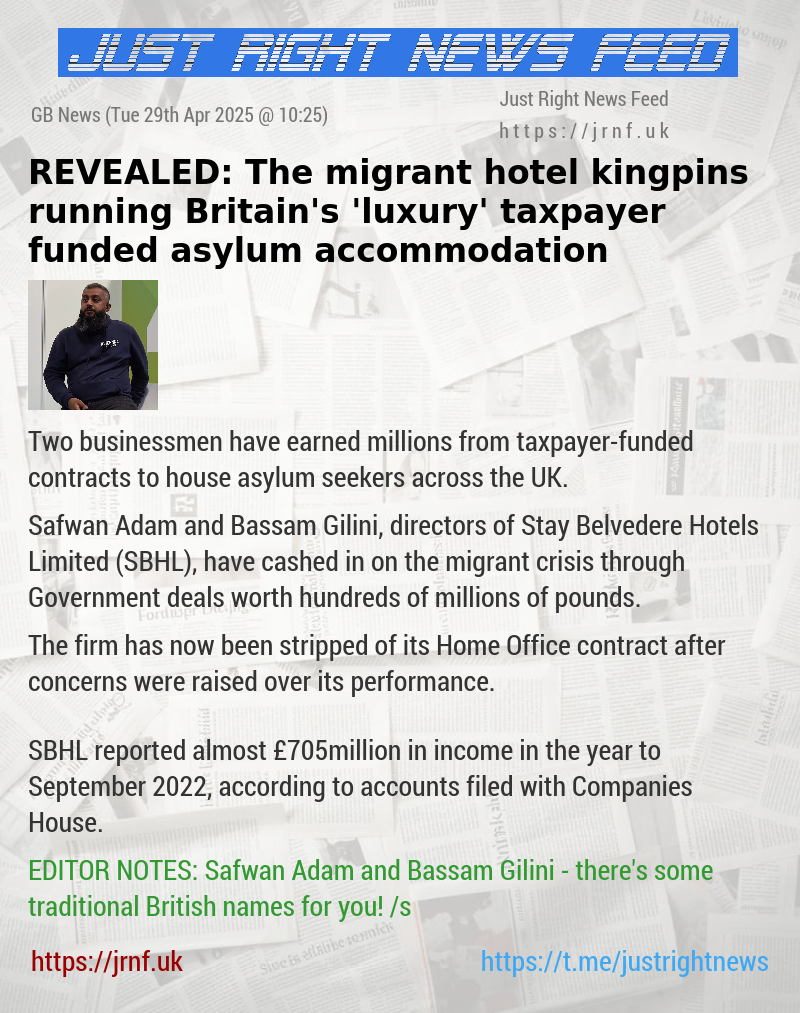 REVEALED: The migrant hotel kingpins running Britain’s ’luxury’ taxpayer—funded asylum accommodation