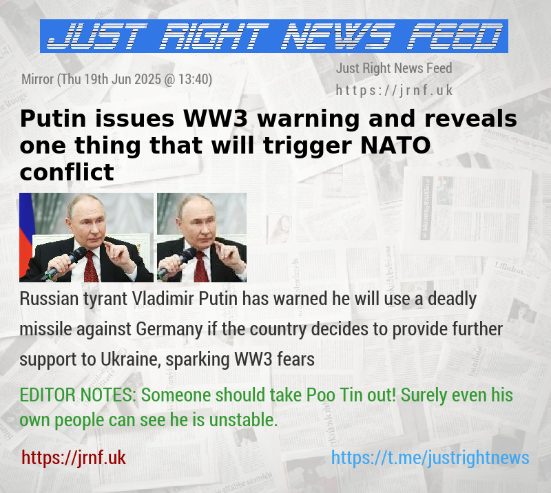 Putin issues WW3 warning and reveals one thing that will trigger NATO conflict