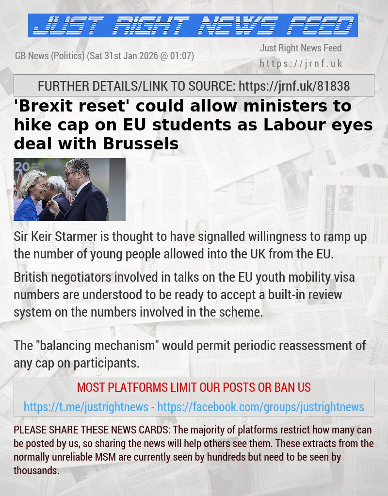 ’Brexit reset’ could allow ministers to hike cap on EU students as Labour eyes deal with Brussels