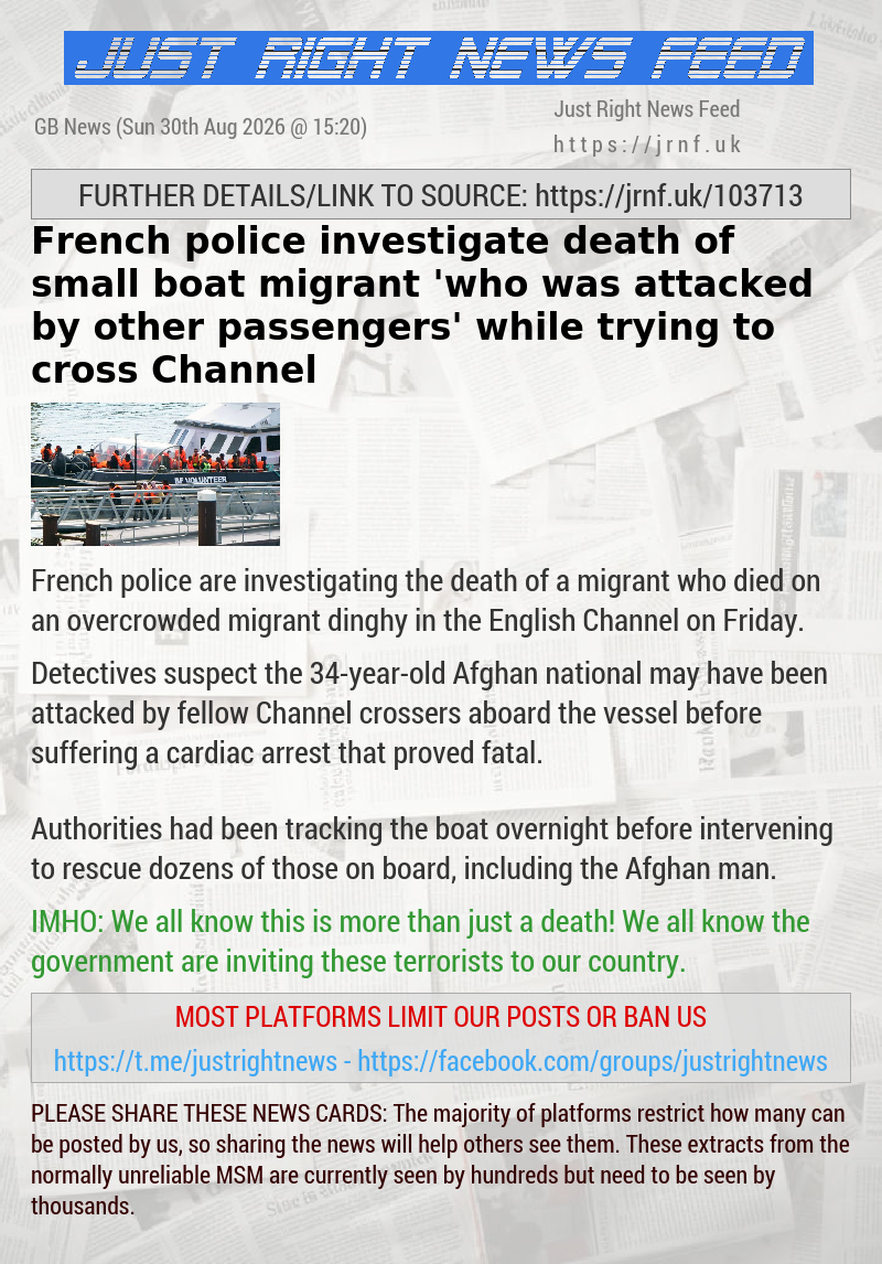 French police investigate death of small boat migrant ’who was attacked by other passengers’ while trying to cross Channel