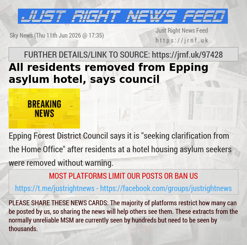All residents removed from Epping asylum hotel, says council