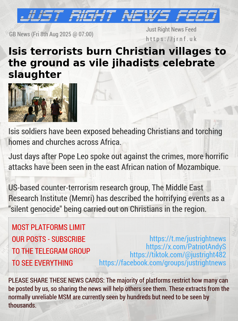 Isis terrorists burn Christian villages to the ground as vile jihadists celebrate slaughter