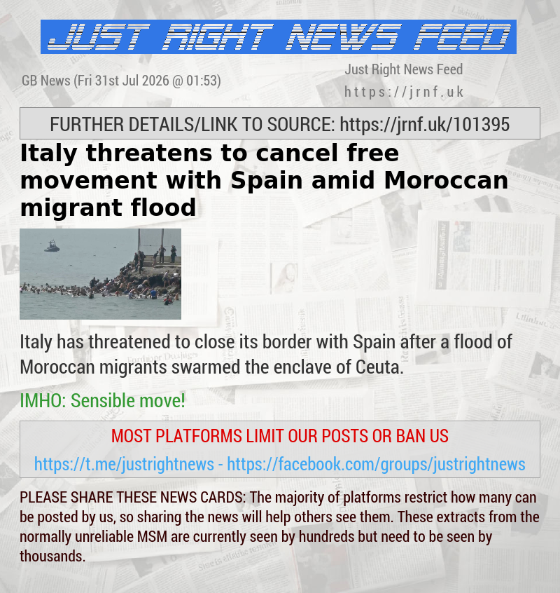 ​Italy threatens to cancel free movement with Spain amid Moroccan migrant flood