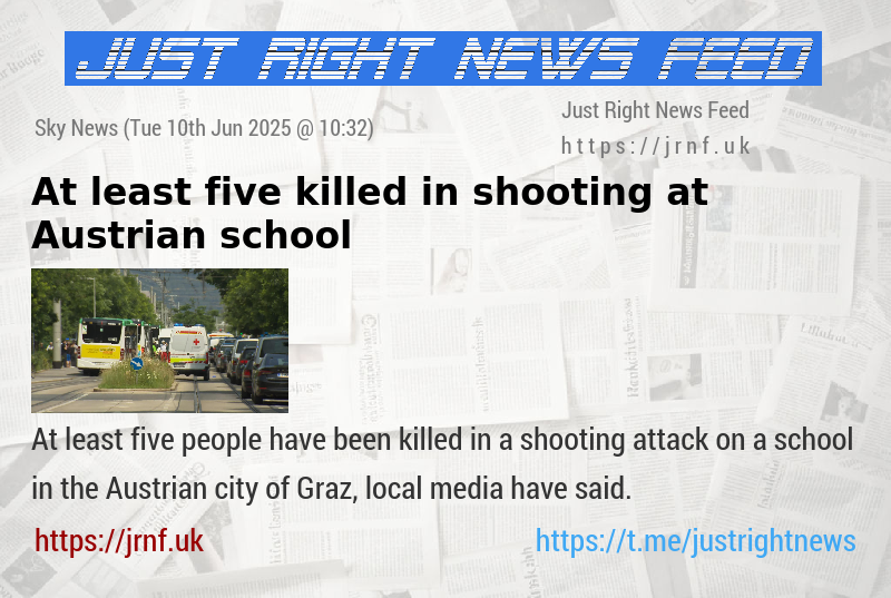 At least five killed in shooting at Austrian school