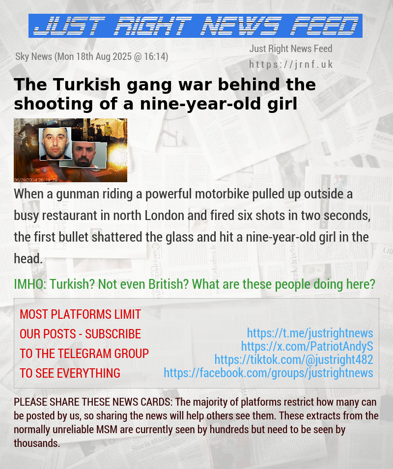 The Turkish gang war behind the shooting of a nine—year—old girl