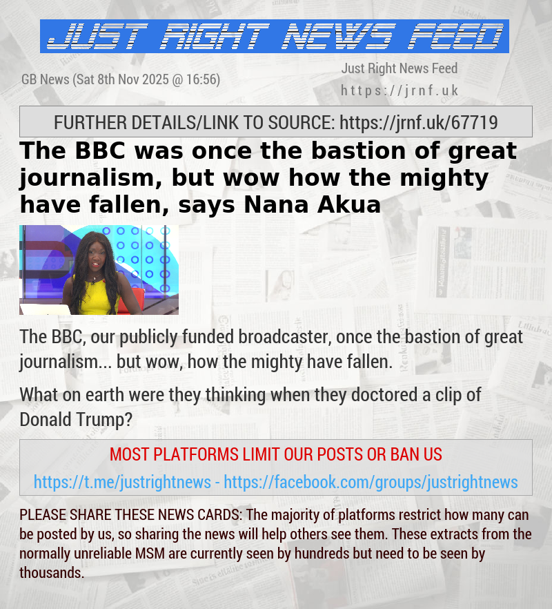 The BBC was once the bastion of great journalism, but wow how the mighty have fallen, says Nana Akua