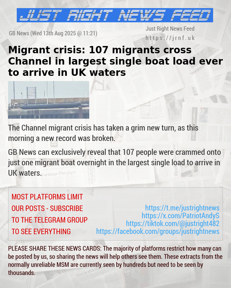Migrant crisis: 107 migrants cross Channel in largest single boat load ever to arrive in UK waters