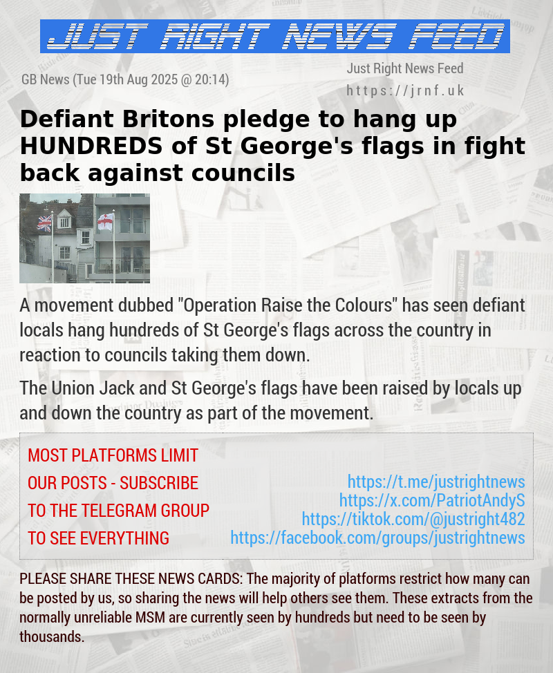 Defiant Britons pledge to hang up HUNDREDS of St George’s flags in fight back against councils