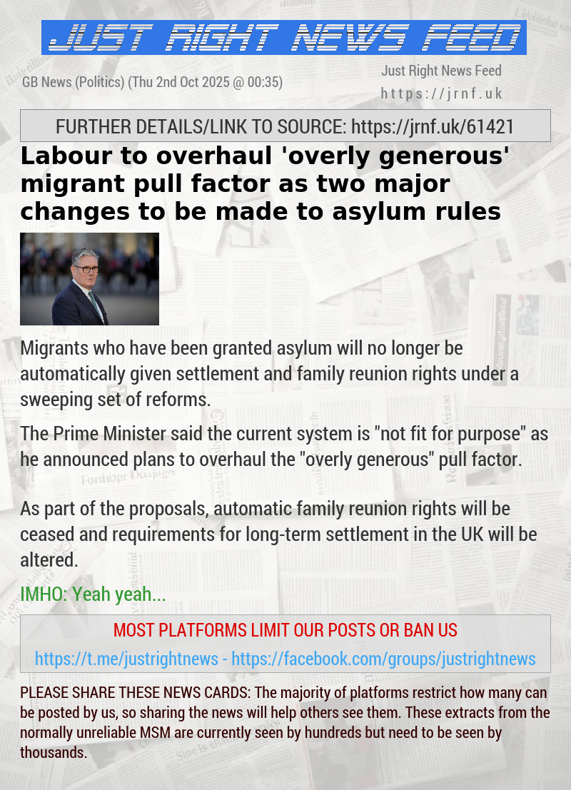 Labour to overhaul ’overly generous’ migrant pull factor as two major changes to be made to asylum rules