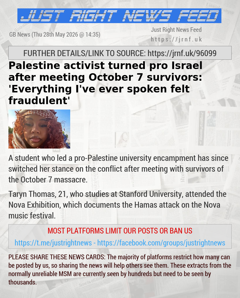 Palestine activist turned pro—Israel after meeting October 7 survivors: ’Everything I’ve ever spoken felt fraudulent’