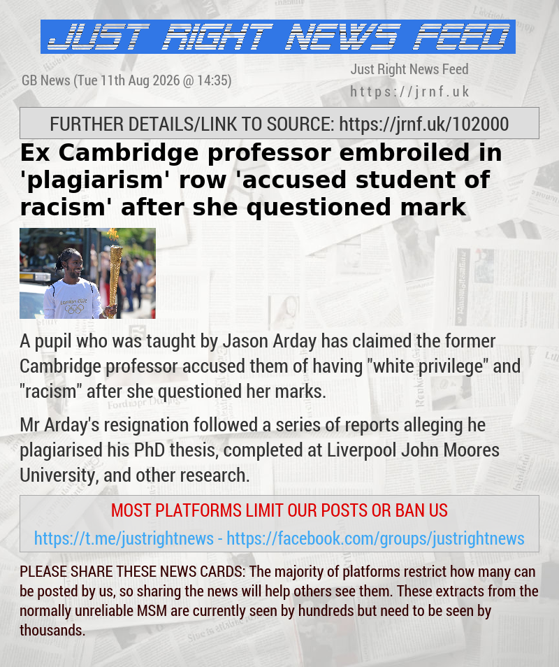 Ex—Cambridge professor embroiled in ’plagiarism’ row ’accused student of racism’ after she questioned mark