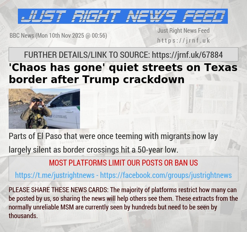 ’Chaos has gone’ — quiet streets on Texas border after Trump crackdown