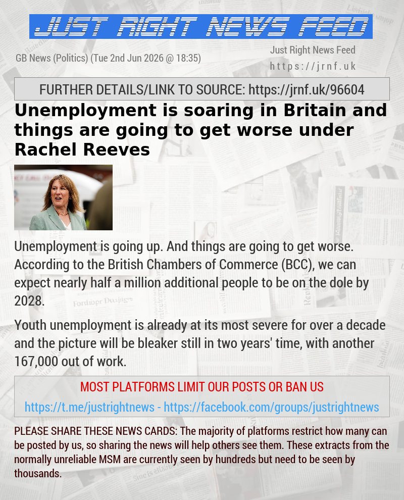 Unemployment is soaring in Britain — and things are going to get worse under Rachel Reeves