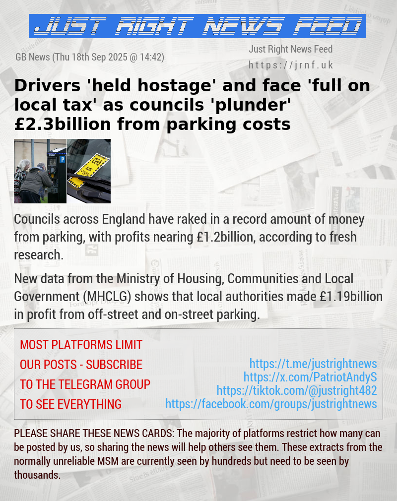 Drivers ’held hostage’ and face ’full—on local tax’ as councils ’plunder’ £2.3billion from parking costs