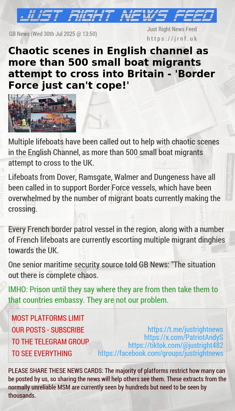 Chaotic scenes in English channel as more than 500 small boat migrants attempt to cross into Britain — ’Border Force just can’t cope!’