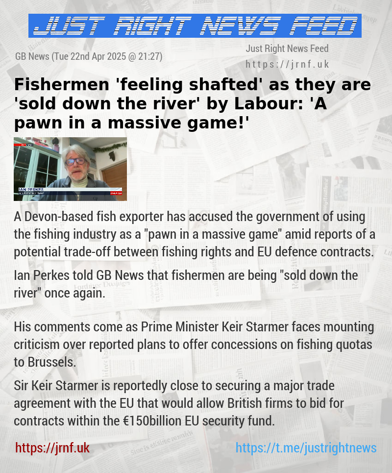 Fishermen ’feeling shafted’ as they are ’sold down the river’ by Labour: ’A pawn in a massive game!’