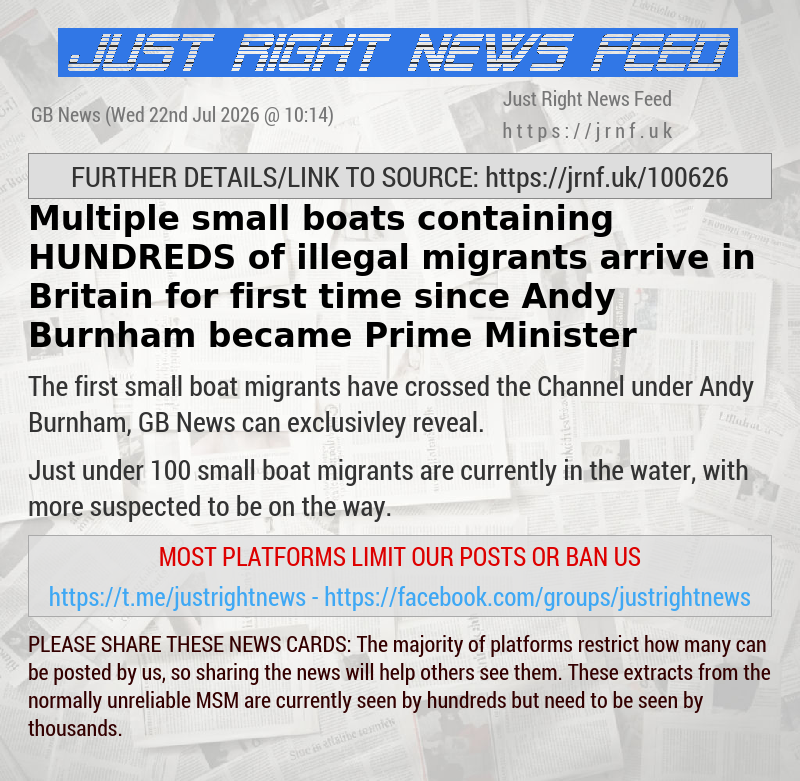 Multiple small boats containing HUNDREDS of illegal migrants arrive in Britain for first time since Andy Burnham became Prime Minister