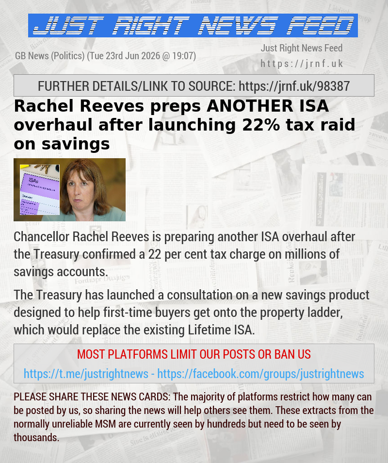 Rachel Reeves preps ANOTHER ISA overhaul after launching 22% tax raid on savings