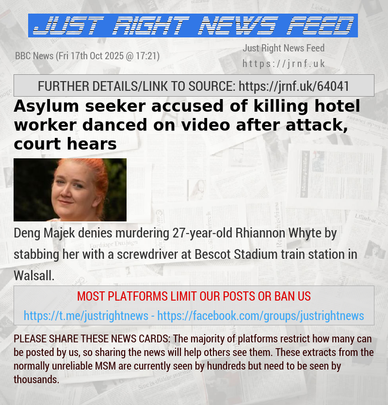 Asylum seeker accused of killing hotel worker danced on video after attack, court hears