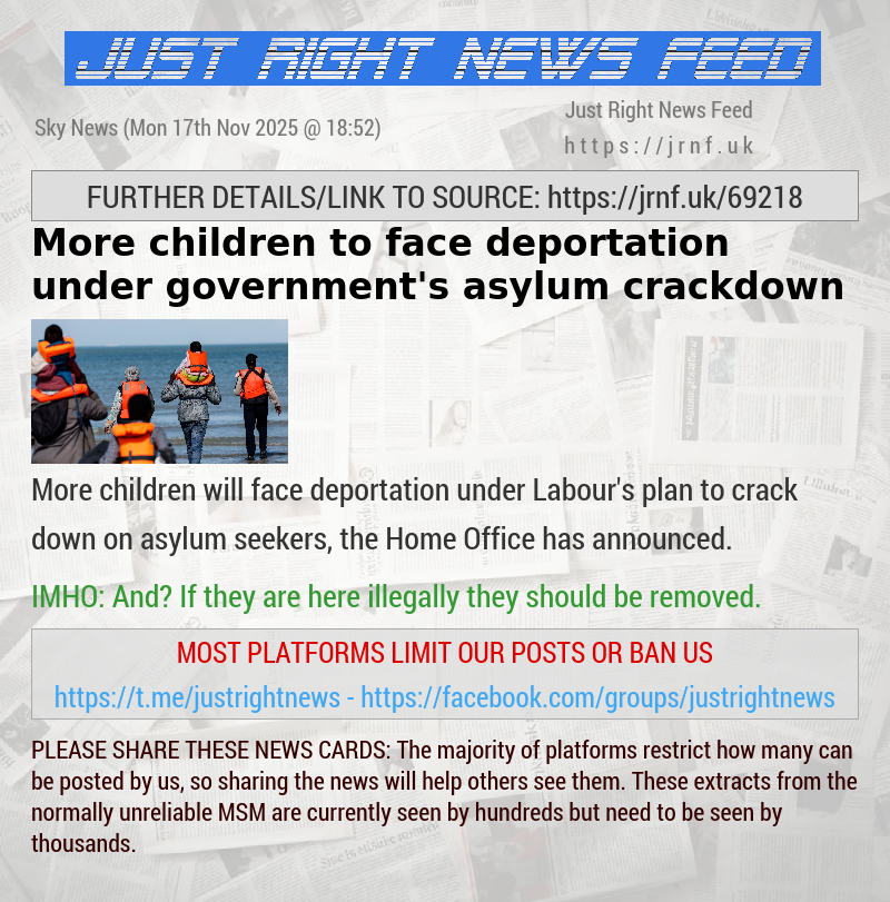 More children to face deportation under government’s asylum crackdown
