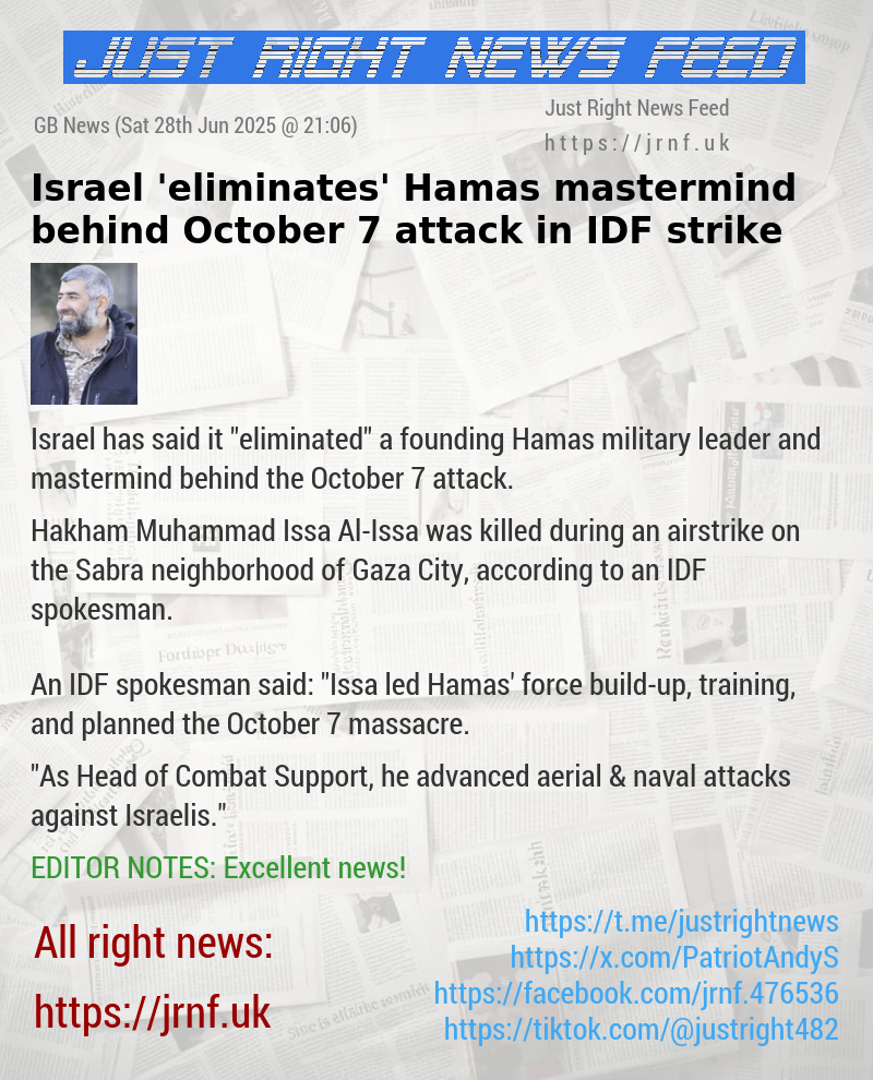 Israel ’eliminates’ Hamas mastermind behind October 7 attack in IDF strike