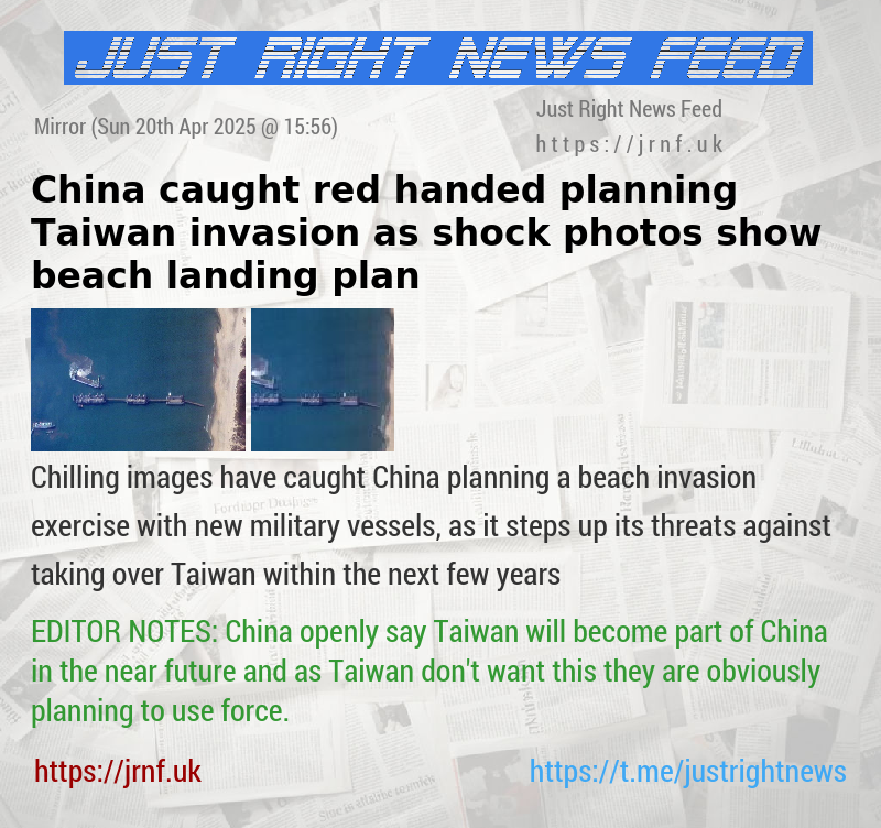 China caught red—handed planning Taiwan invasion as shock photos show beach landing plan