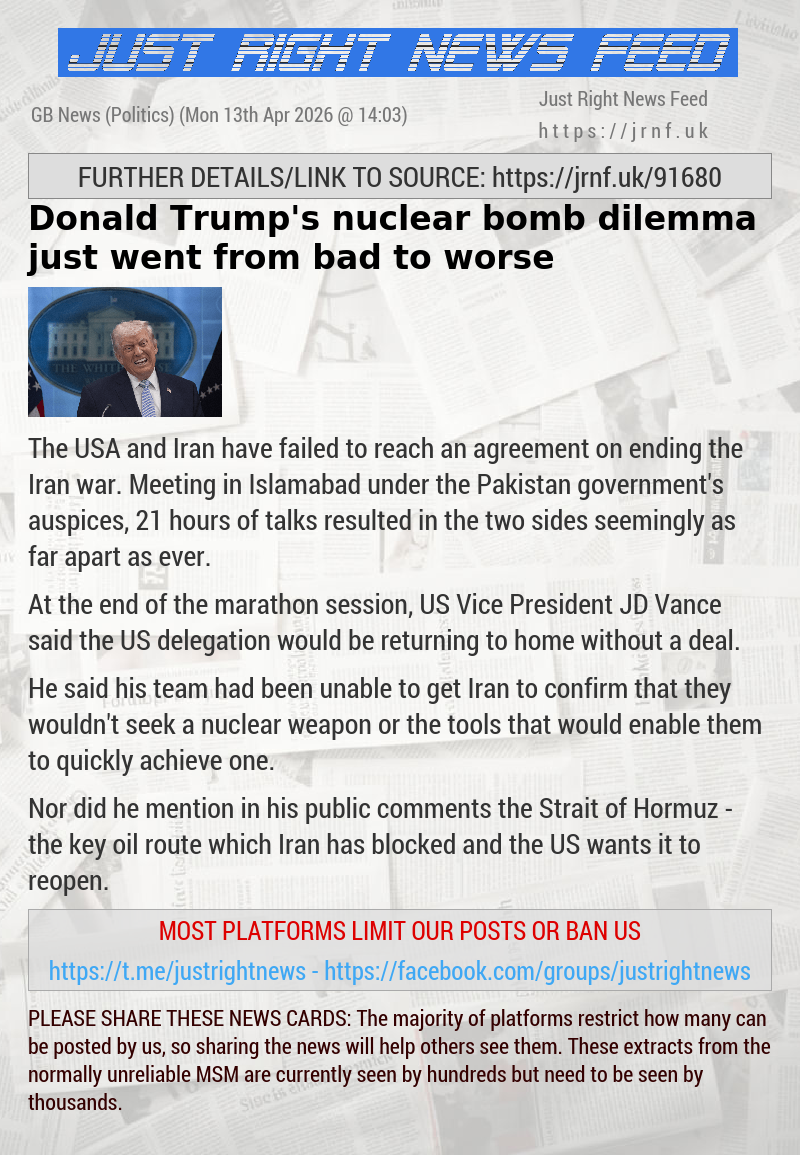 Donald Trump’s nuclear bomb dilemma just went from bad to worse