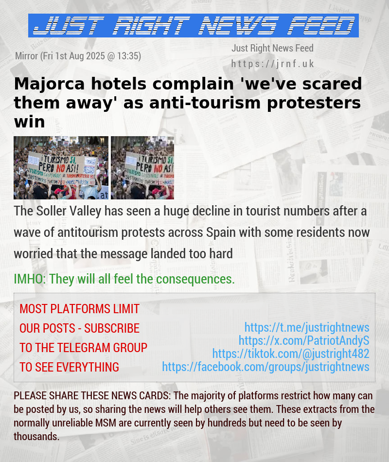 Majorca hotels complain ’we’ve scared them away’ as anti—tourism protesters win