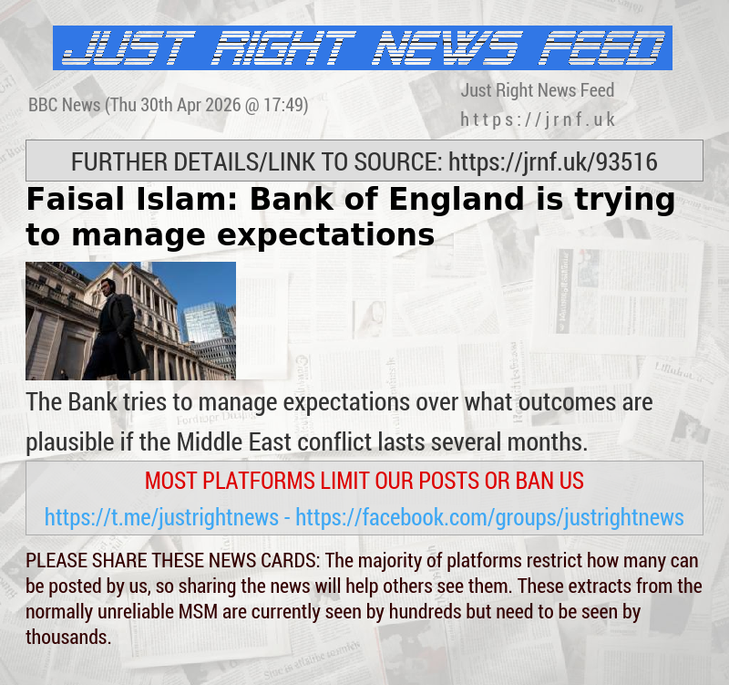 Faisal Islam: Bank of England is trying to manage expectations