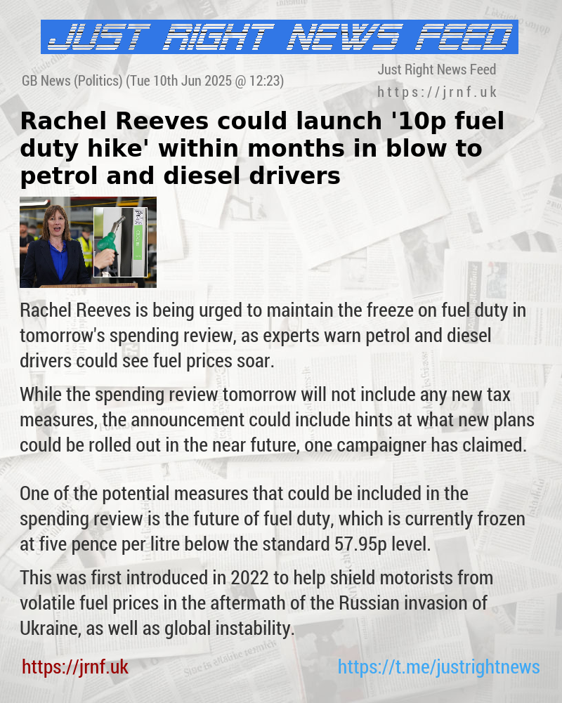 Rachel Reeves could launch ’10p fuel duty hike’ within months in blow to petrol and diesel drivers