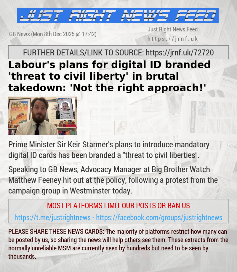 Labour’s plans for digital ID branded ’threat to civil liberty’ in brutal takedown: ’Not the right approach!’