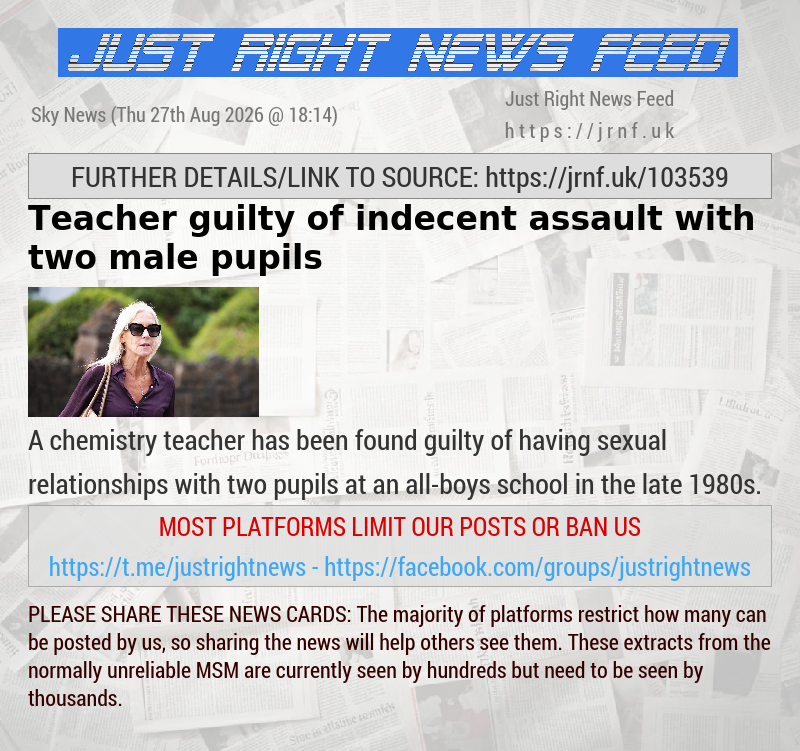 Teacher guilty of indecent assault with two male pupils