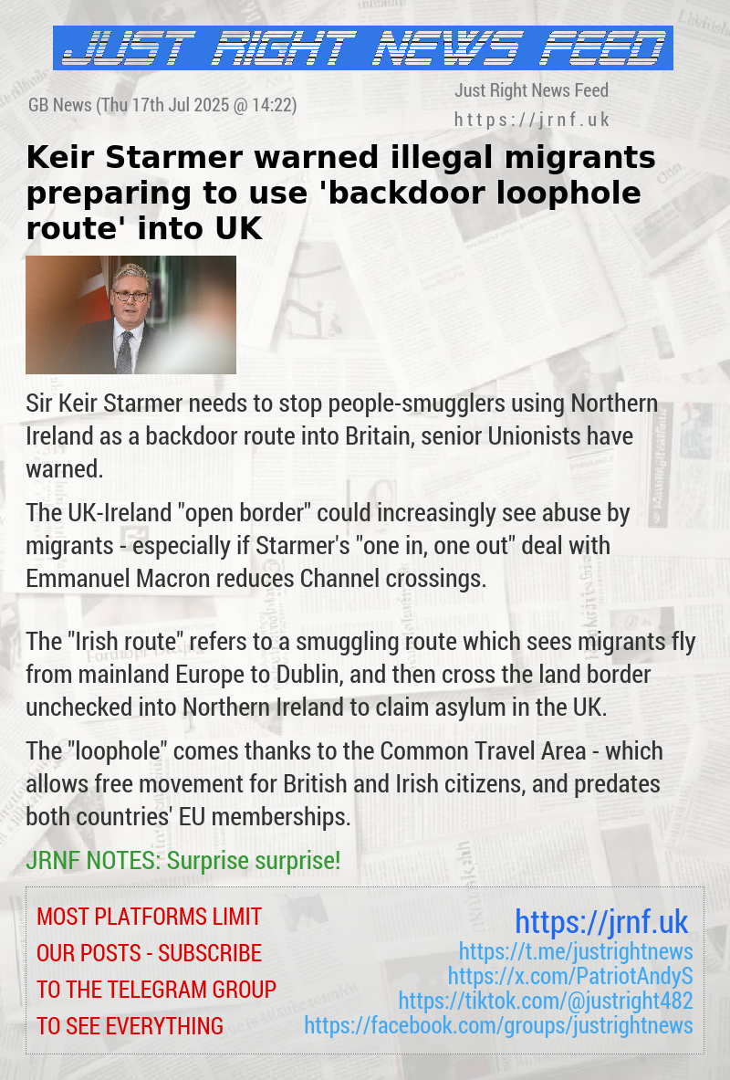 Keir Starmer warned illegal migrants preparing to use ’backdoor loophole route’ into UK
